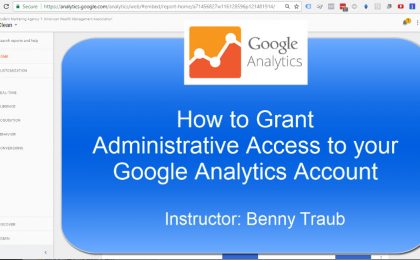 How to give someone access to your Google Analytics account